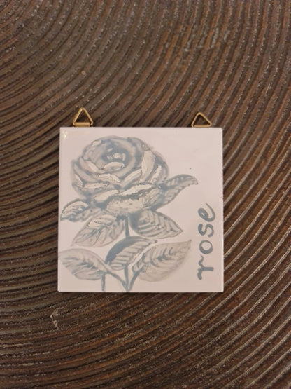 Painted Tile Rose