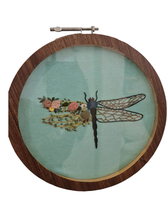 Hand-Embroidered Art Hoop