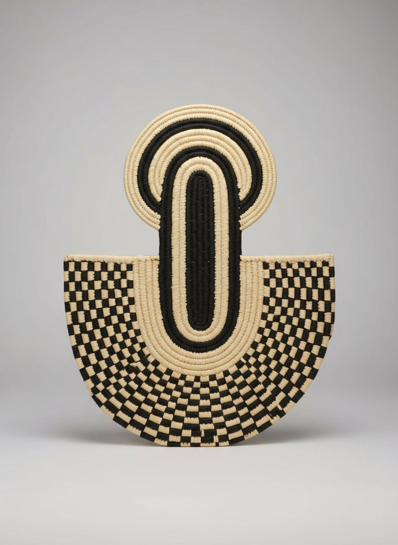Monochrome Woven Statement Wall Décor