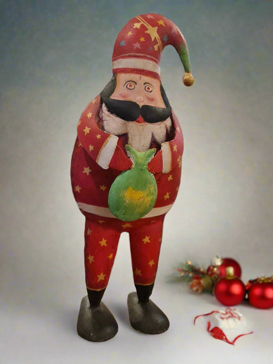iron decorative santa big
