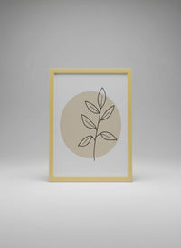 Minimalist Botanical Line Art Print Frame