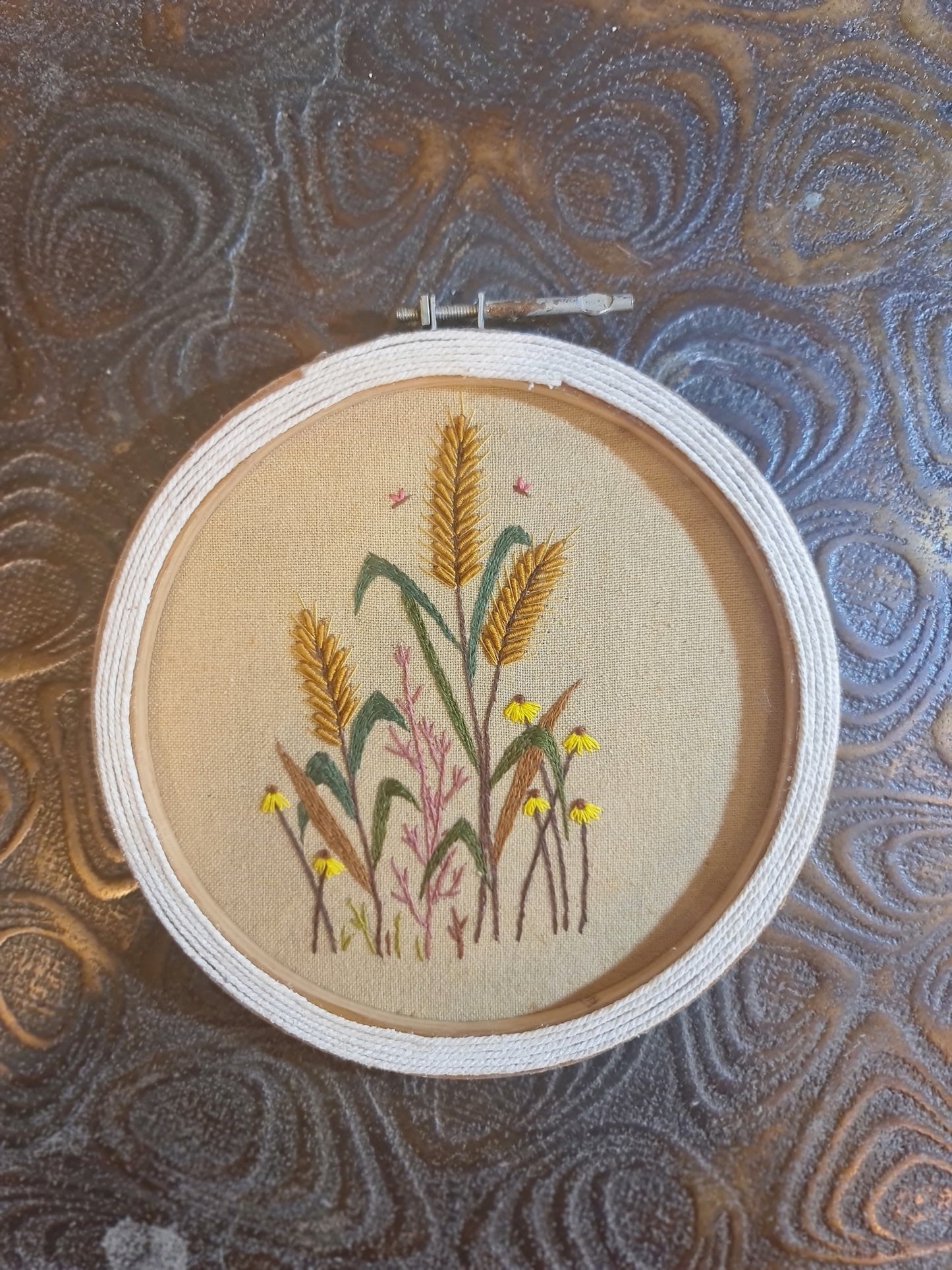 Hand Embroidered Art hoop
