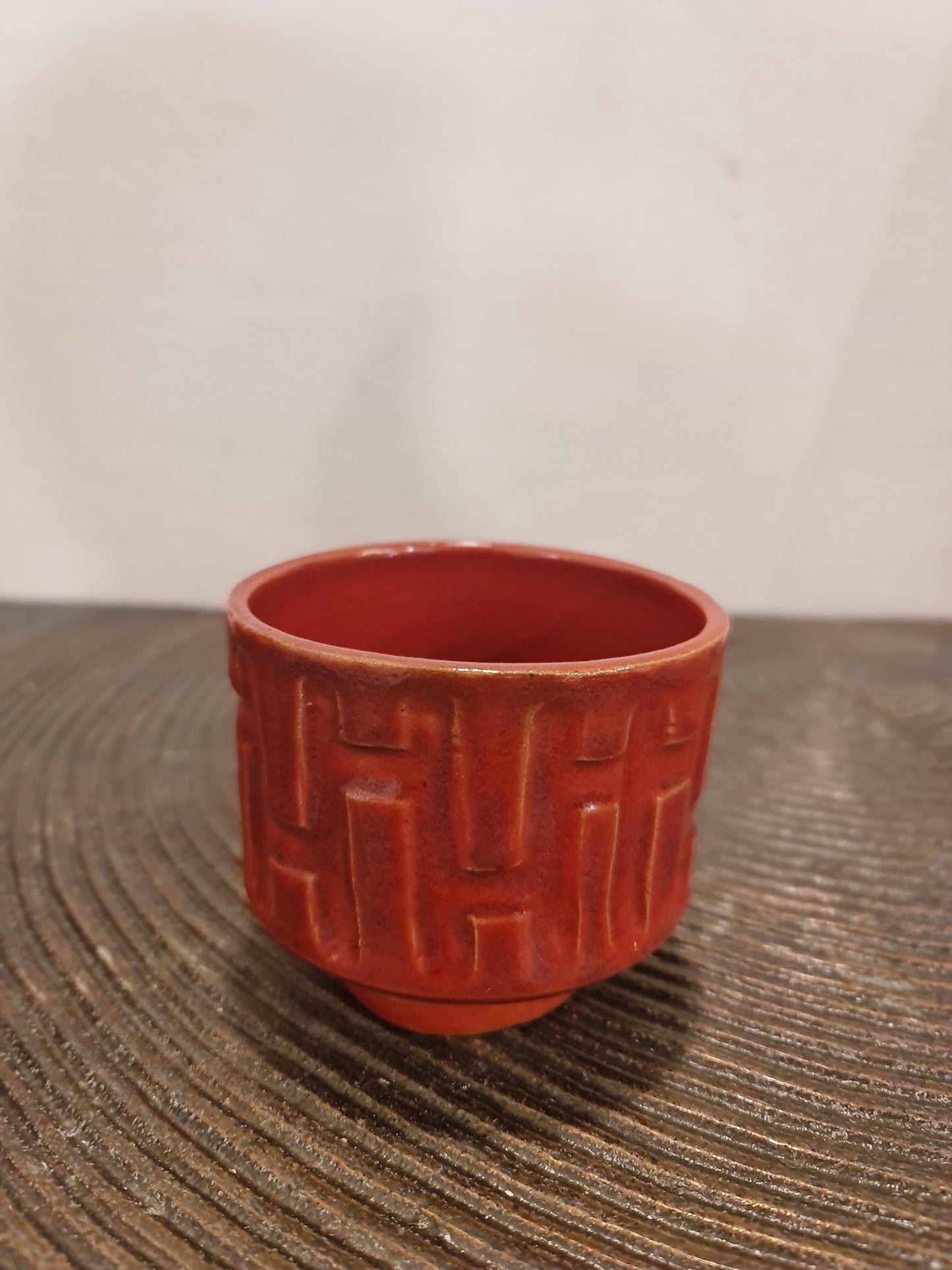 Red HP Ceramic Planter
