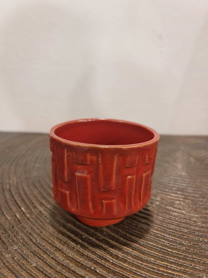 Red HP Ceramic Planter