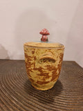 Mushroom Lid Ceramic Jar