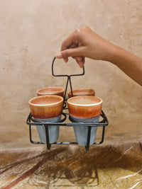 Chai Glass Set of 4 With Stand