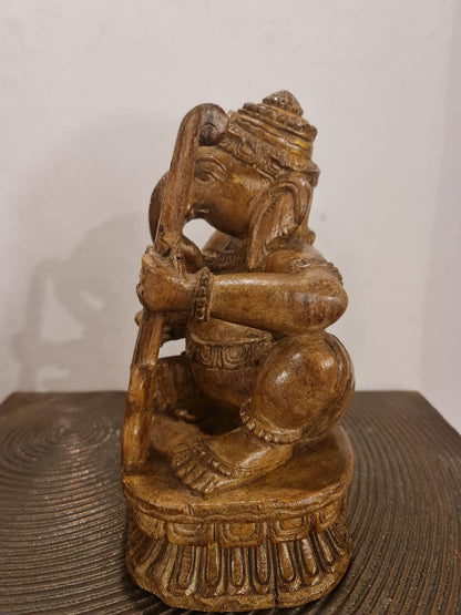 Antique Ganesh Wooden Idol Each
