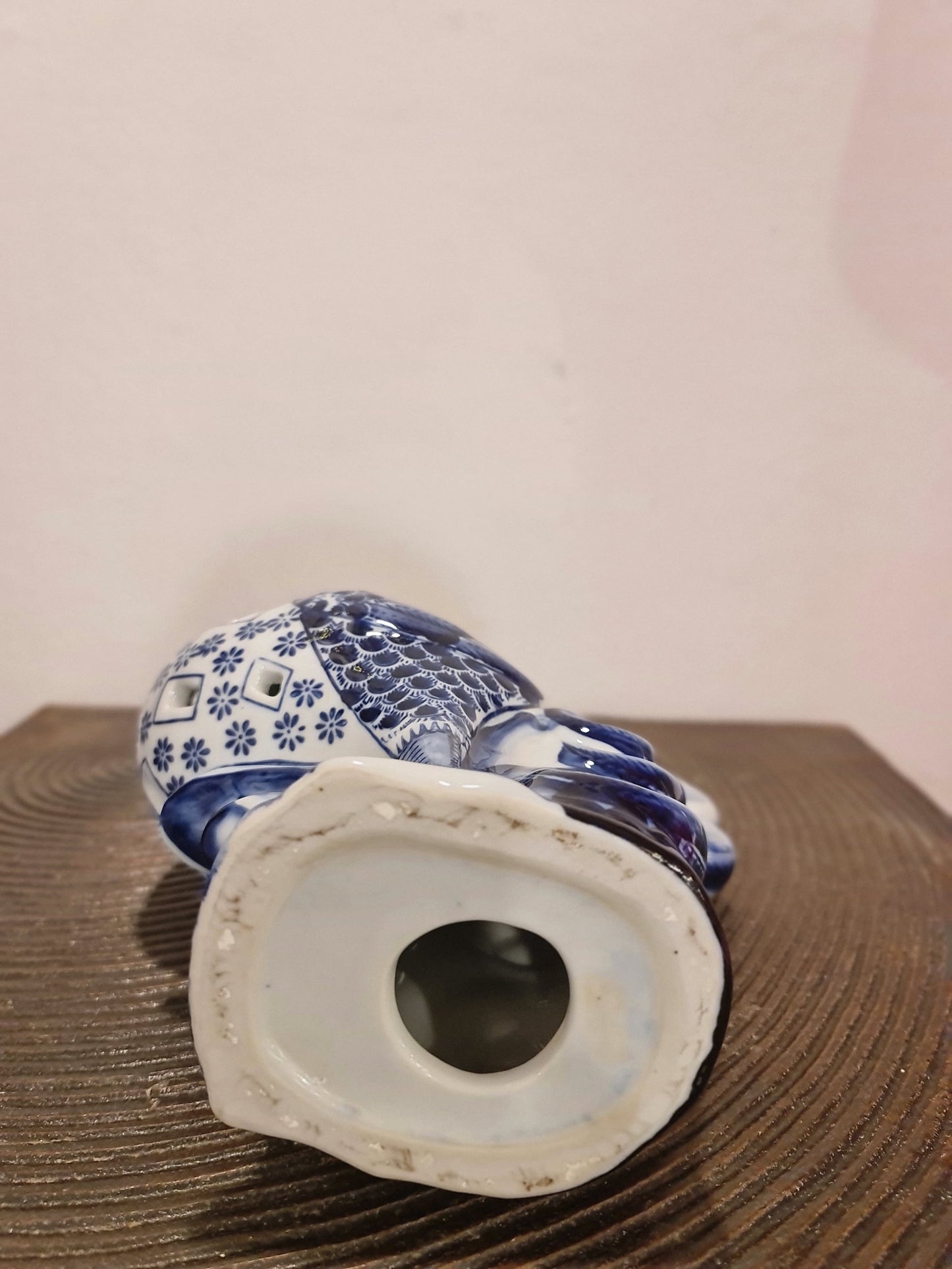 Blue Pottery Rooster