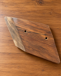 Beige Ceramic Bird Mounted On Wood Wall Hanging