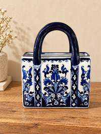 Ceramic Hand Bag Vase
