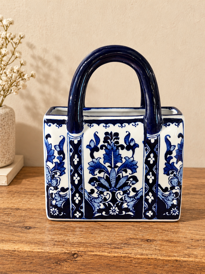 Ceramic Hand Bag Vase