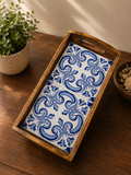 Wooden Tile Tray