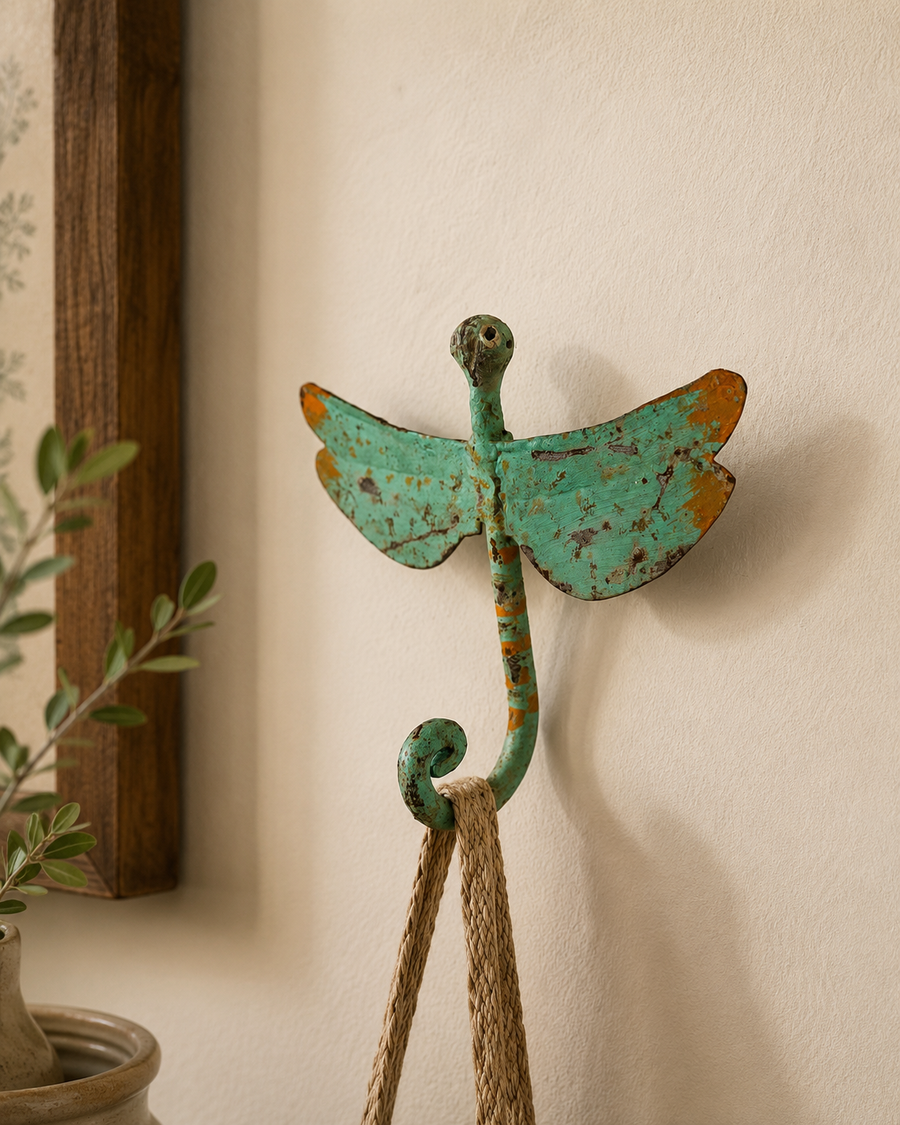 Vintage Dragonfly Wall Hook