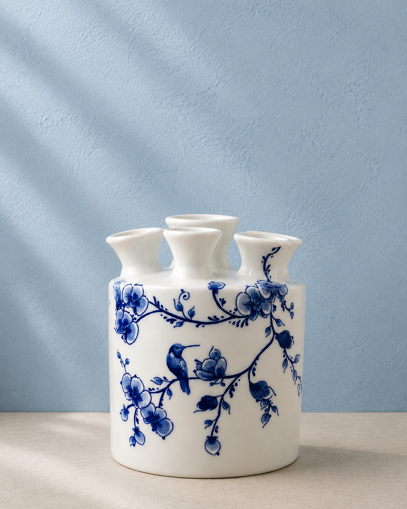 Cylindrical Tulip Vase | Multi-Stem Bud Vase
