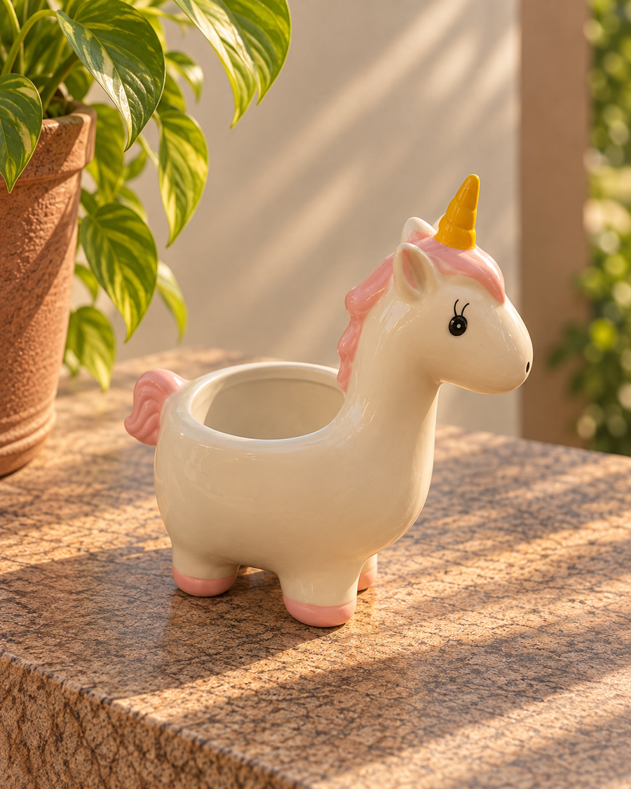 Small Animal Shaped Ceramic Planter