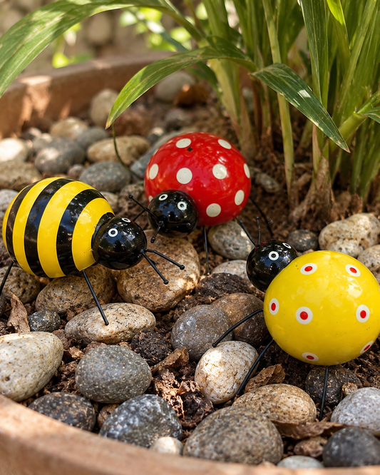 Metal Lady Bug Stake