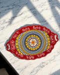 Mandala Art Oval Tray | Turkish Crockery