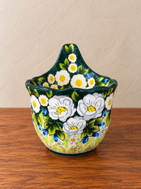 Green Floral Garden Loop Mug | Soup Mug