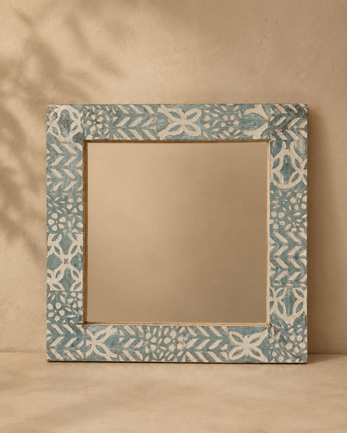 Blue and White Mirror