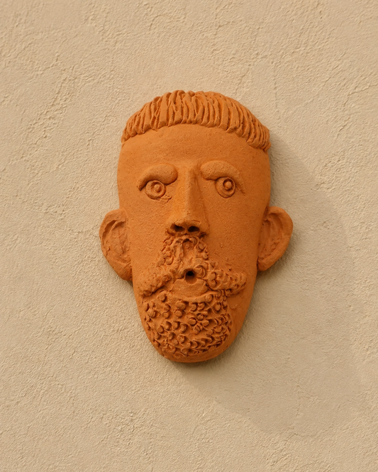 Terracotta small Face Planter