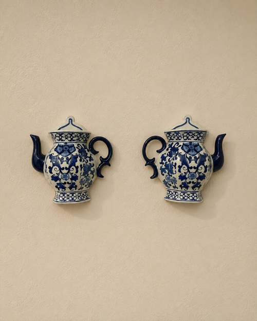 Tea Pot Shaped Wall planter Pair