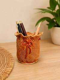 Handcrafted Bow Pen Stand
