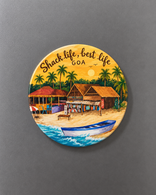 Handpainted Goa Themed Fridge Magnets | Goa Souvenier