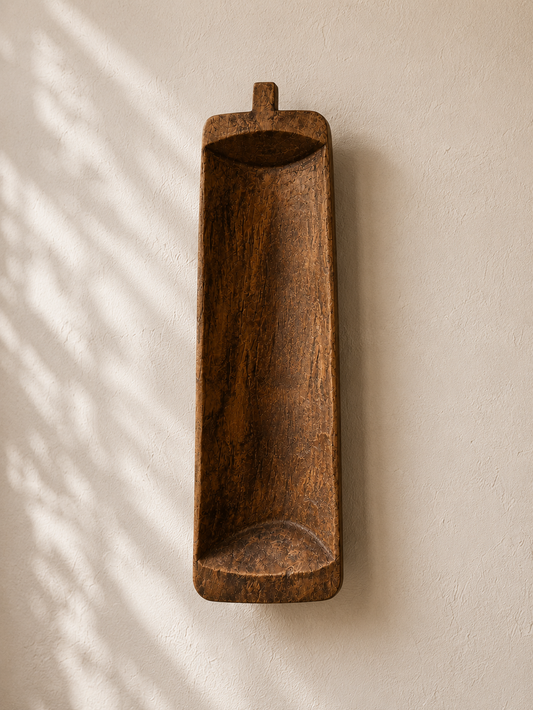 Long Wooden Wall Hanging Tray