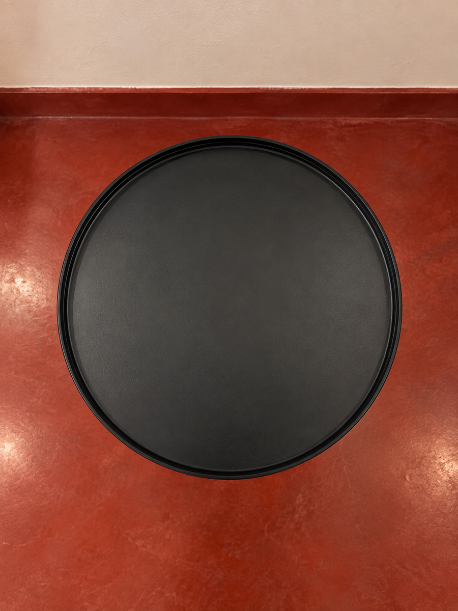 Round Matte Black Metal Side Table | Coffee Table