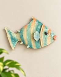 Glazed Ceramic Fish Wall Hanging