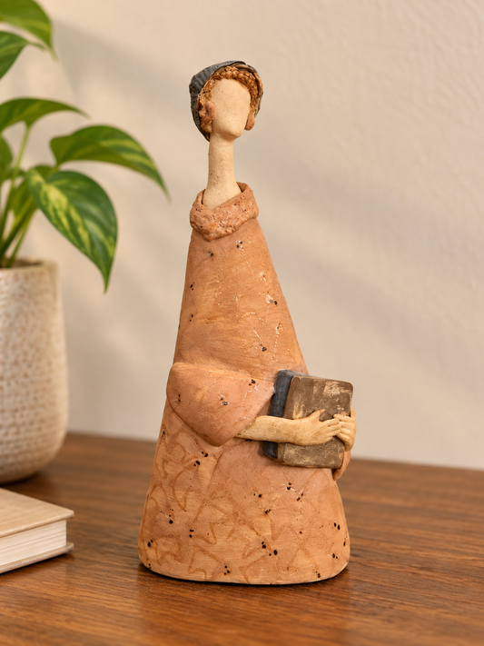 Lady With Book incense holder