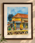 Portuguese-Goan House Original Paiting by Vinay Mhambre In Frame
