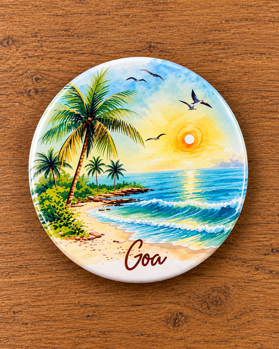 Goa Themed Beach Fridge Magnet | Bottle Opener | Souvenier From Goa