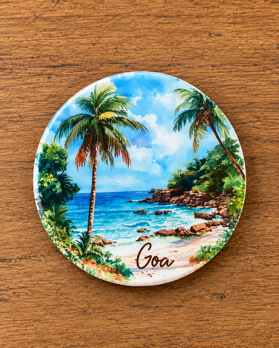 Goa Themed Beach Fridge Magnet | Bottle Opener | Souvenier From Goa