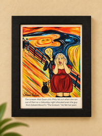 Goan Chic Philu Framed Comic Artwork | Souvenier From Goa