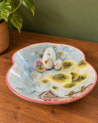 3D Ceramic Swan Bowl | Platter