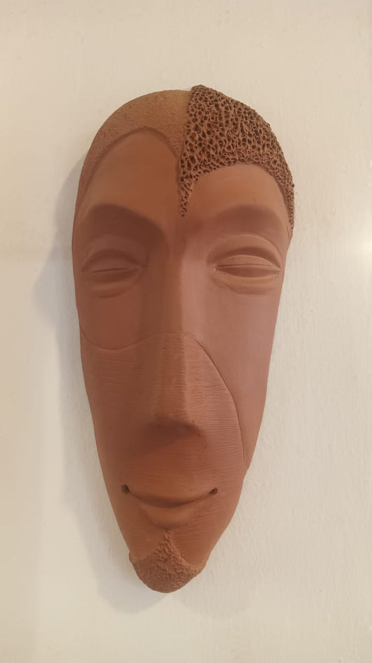 TERRACOTTA QUIRKY FACE MASK