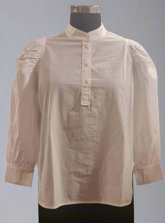 COTTON SEMI HALF PLACKET SHIRT