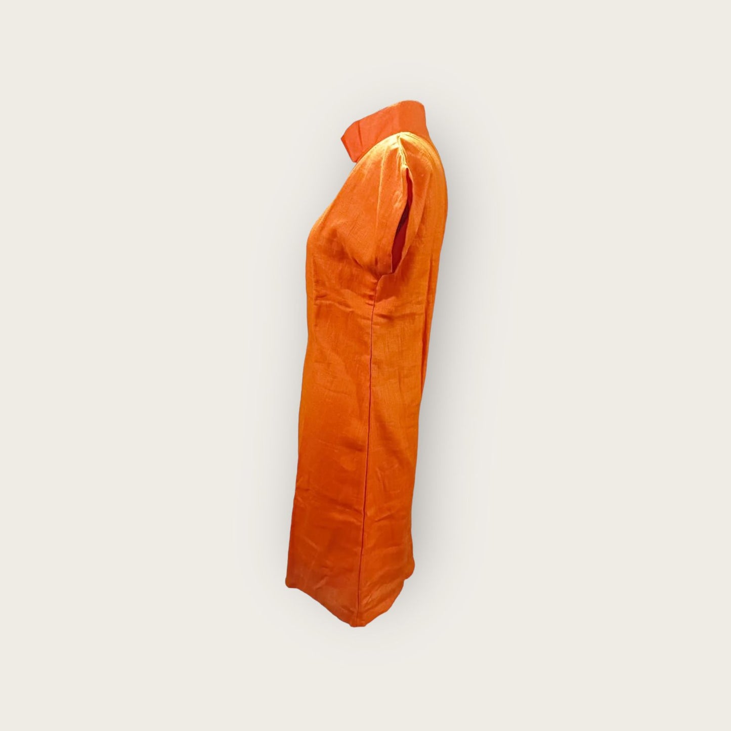 ALMEDA DRESS  [SHINNY TANGERINE]