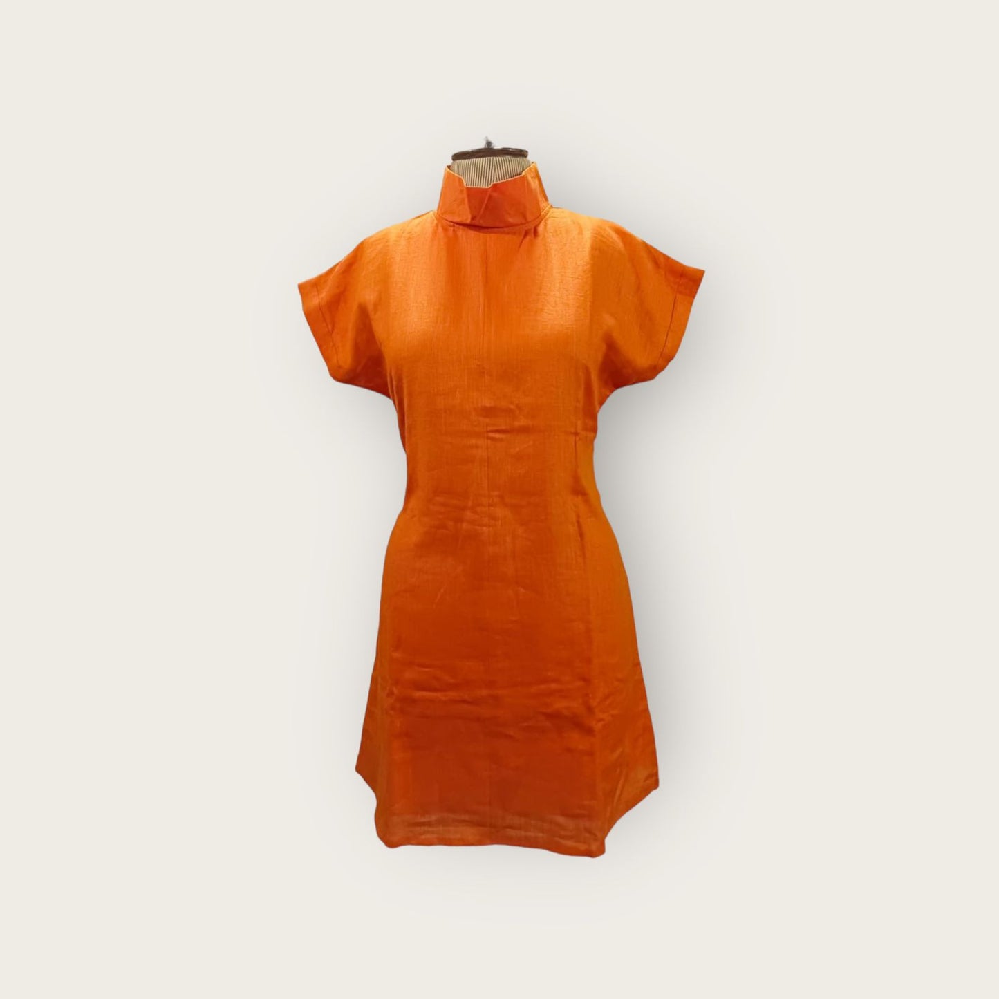 ALMEDA DRESS  [SHINNY TANGERINE]