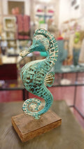 Iron Seahorse Small Turquoise