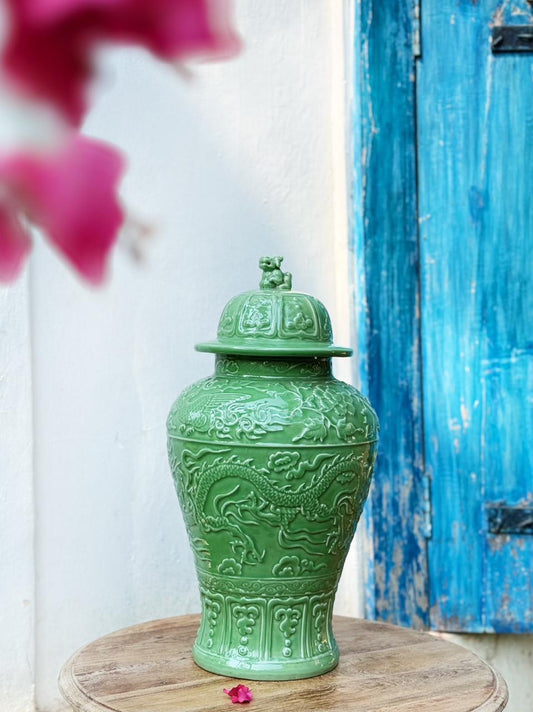 Ceramic Green Vase