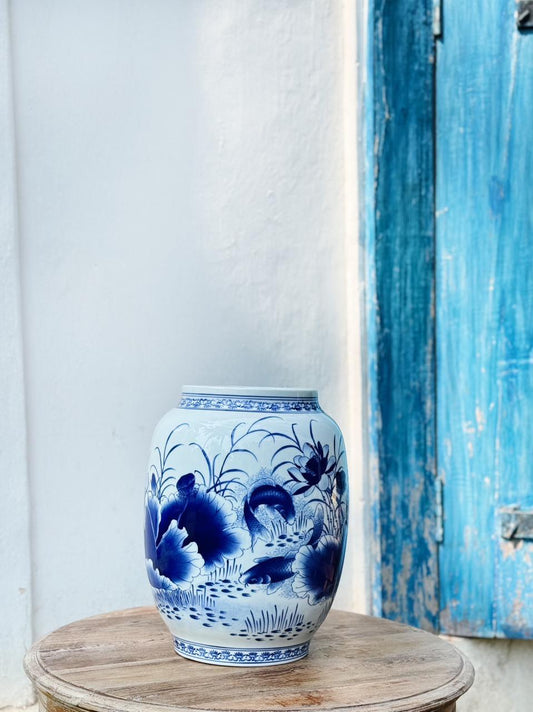 Blue Pottery Vase