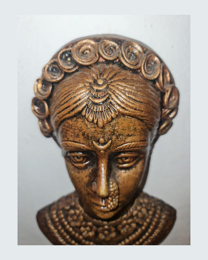 Brown Lady Face in Terracota