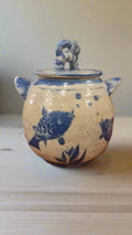 SeaThemed Jar with lid