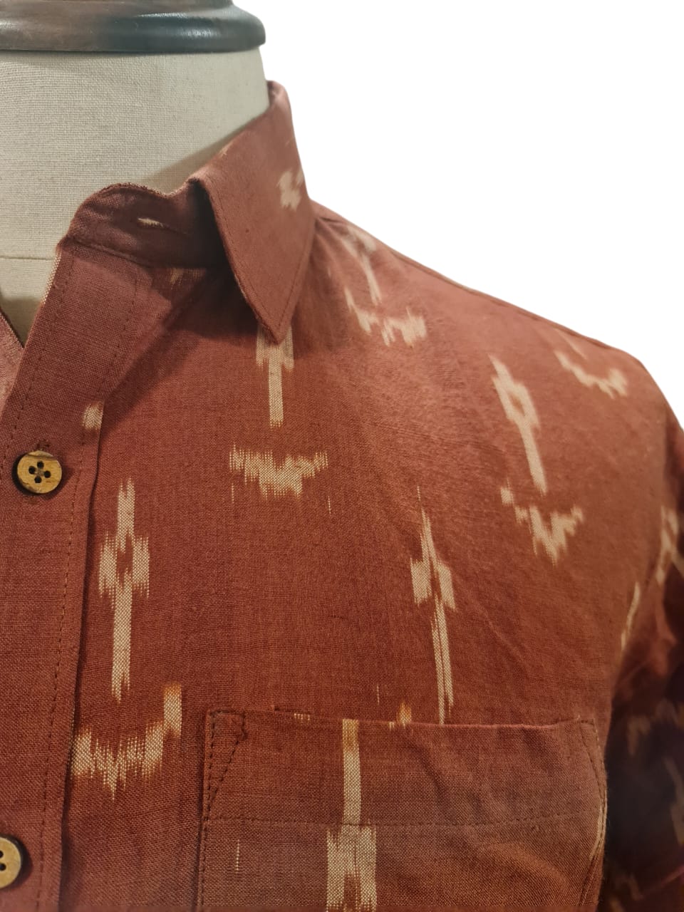 Rust Ikat Shirt