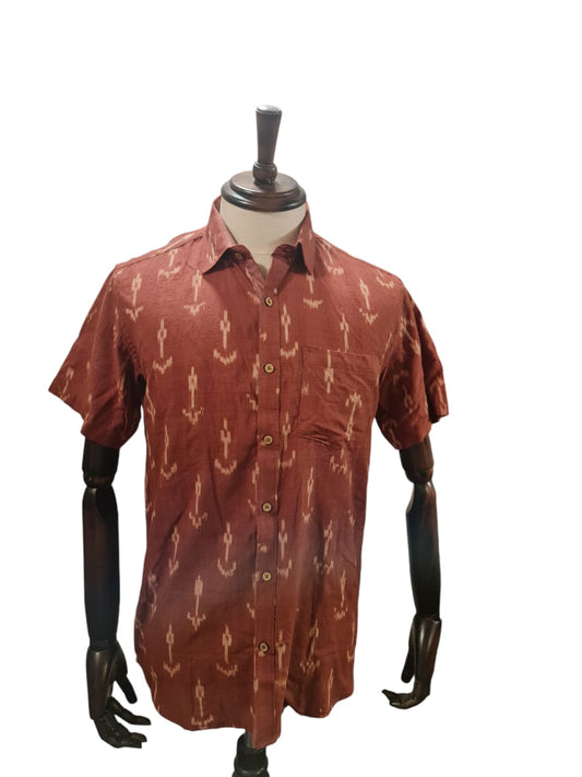 Rust Ikat Shirt