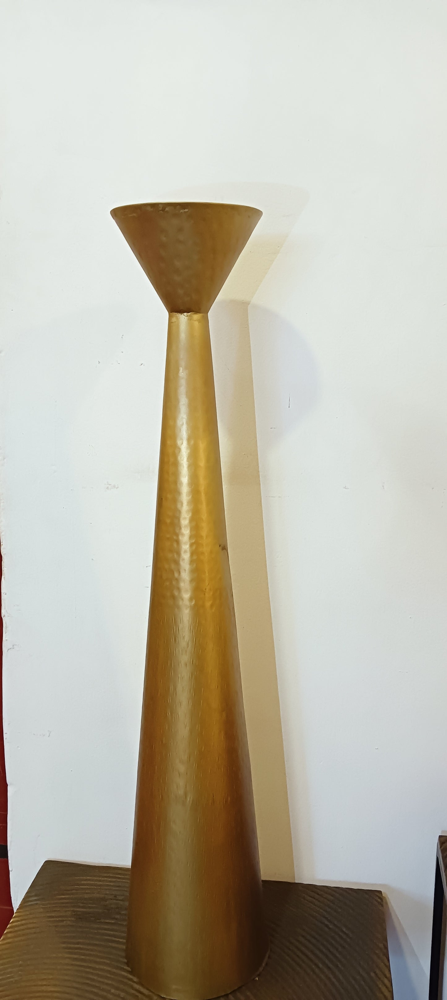 Cone Golden Candle Stand