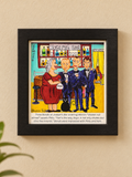 Goan Chic Philu Framed Comic Artwork | Souvenier From Goa