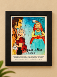 Goan Chic Philu Framed Comic Artwork | Souvenier From Goa